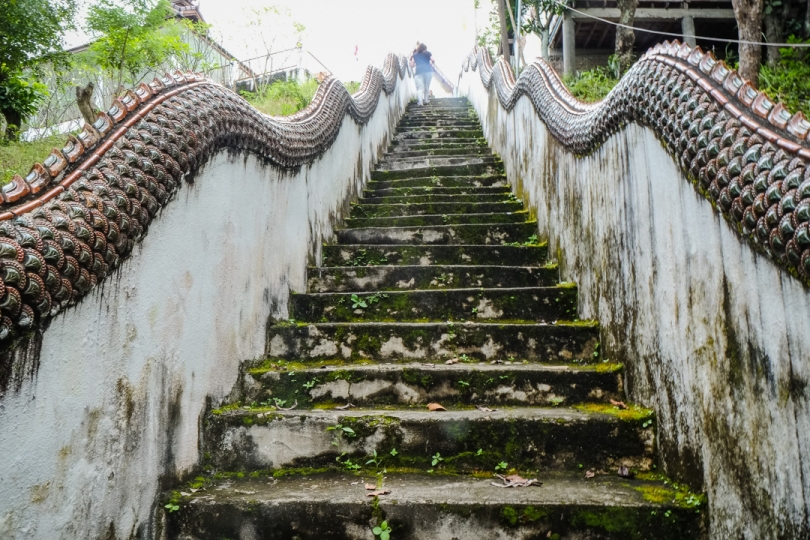 Long staircase to Wat Phra That Mae Yen